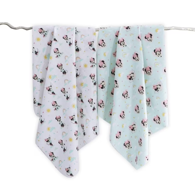 Disney 2-Pack Flannel Receiving Blankets - Minnie Mouse