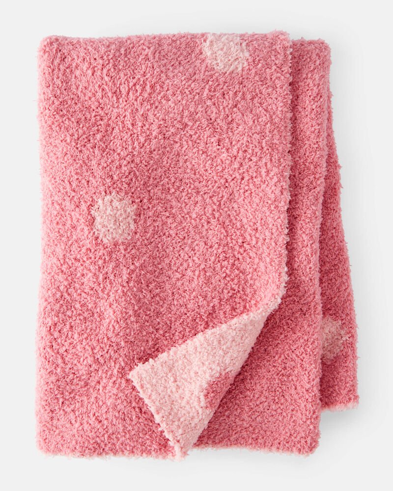 Carters - Girls Polka Dot Plush Blanket - Pink