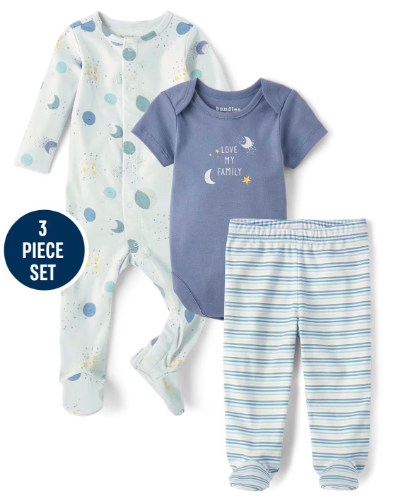 Children's Place - Baby Boys Moon Take Me Home 3-Piece Set