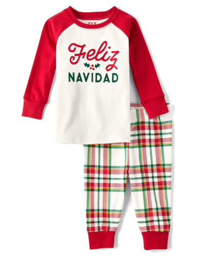 Children's Place - Pijamas de Navidad - Feliz Navidad