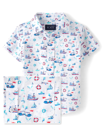 Children's Place - Camisa Polo - Sailboats - 2T