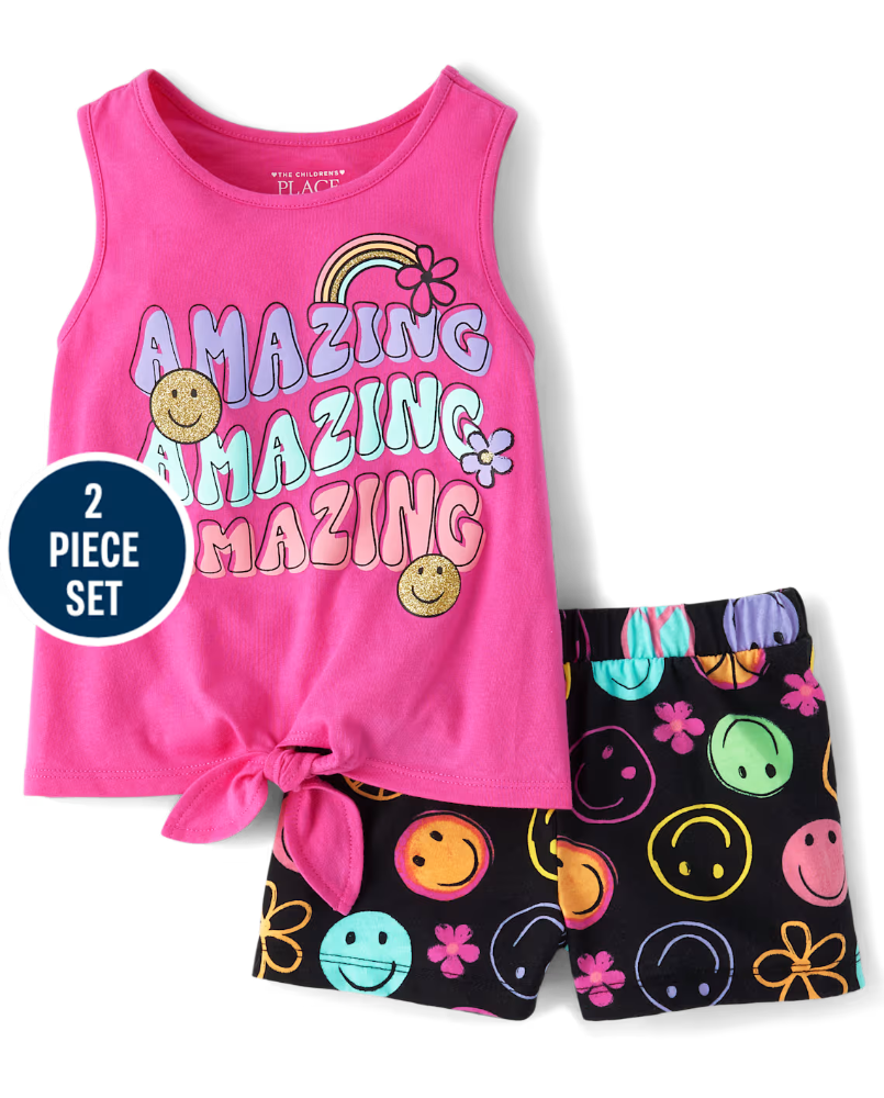 Children's Place - Conjunto de Happy Face - 18-24 M