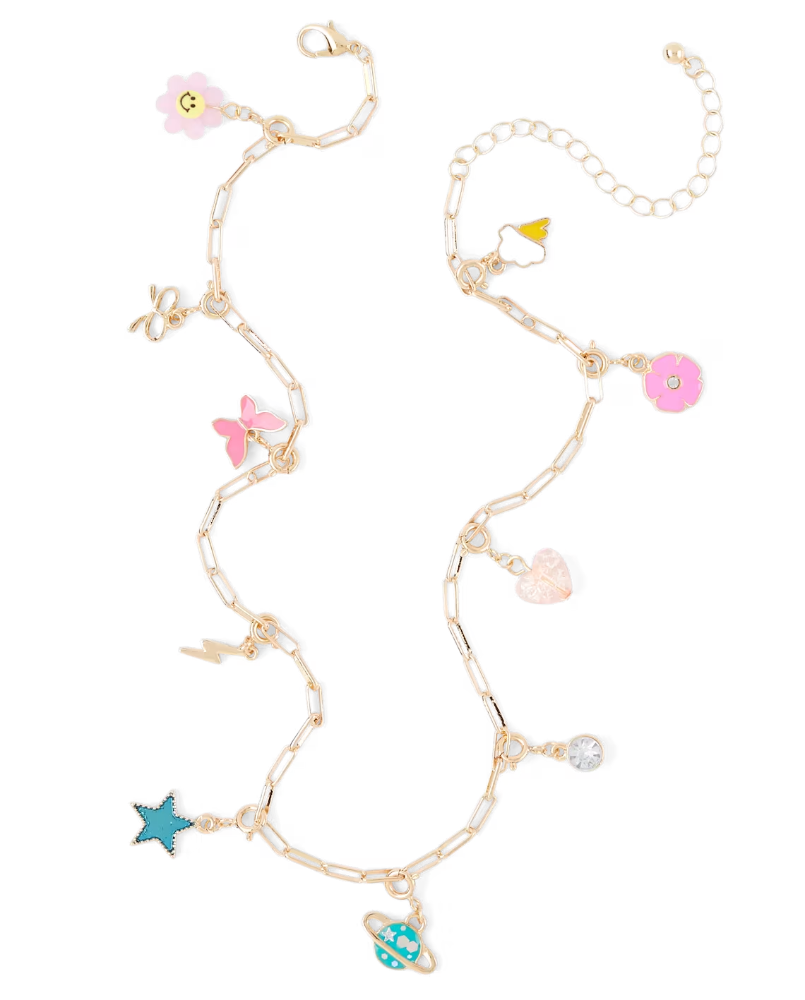 Children's Place - Girls DIY Charm Necklace 11-Piece Set