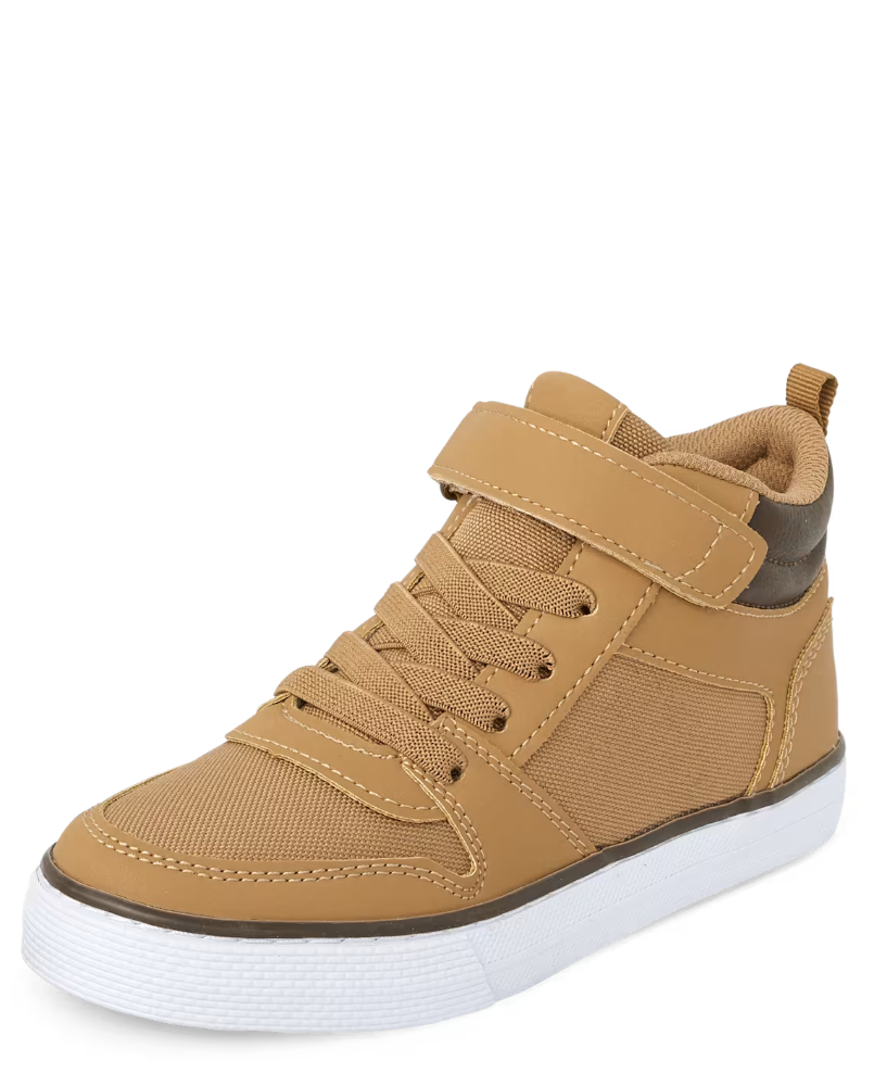 Children's Place - Boys Contrast Cuff High Top Sneakers