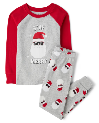 Children's Place - Pijamas de Navidad - Santa
