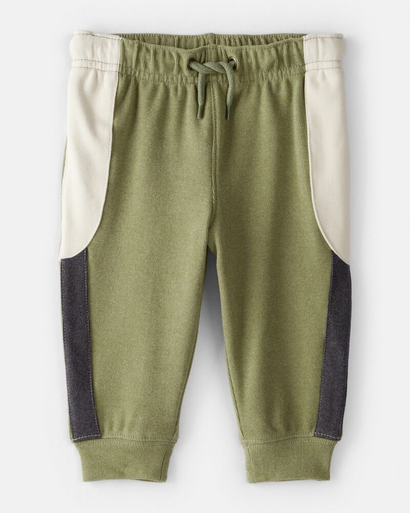 Carters - Baby Boy Colourblock Joggers - Verde/blanco