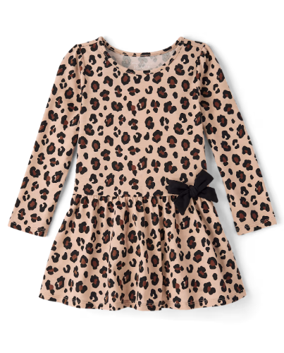 Children's Place - Vestido - Lepard Bow - 2T