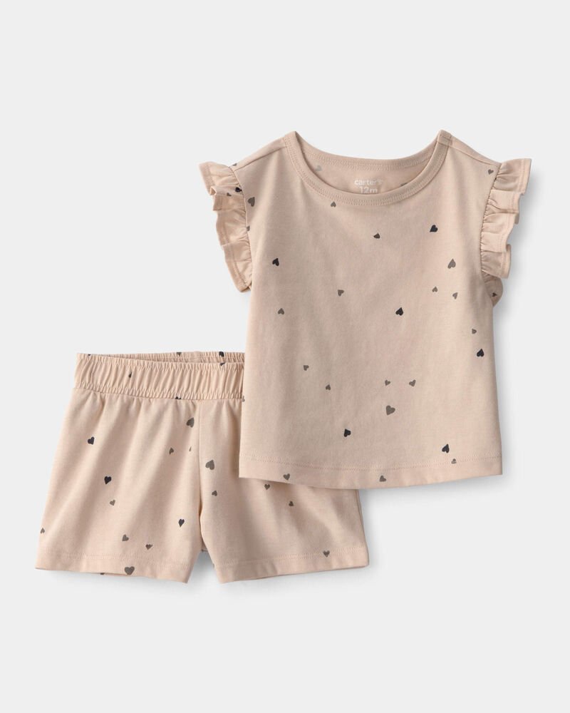 Carters - conjunto - beige hearts - 18M