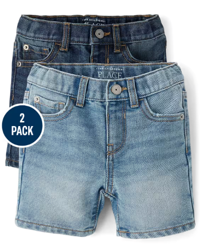 Children's Place - Jeans Cortos - Light/Dark - 2T - 2PK