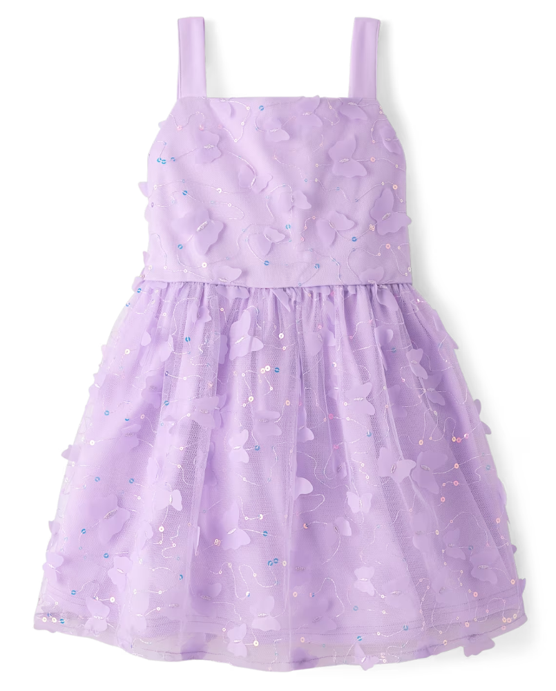 Children's Place - Vestido - Lavender Mariposa - 8