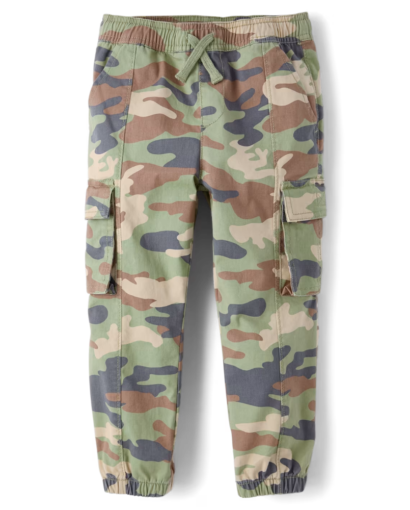 Children's Place - Camo Pull On Cargo Jogger Pants