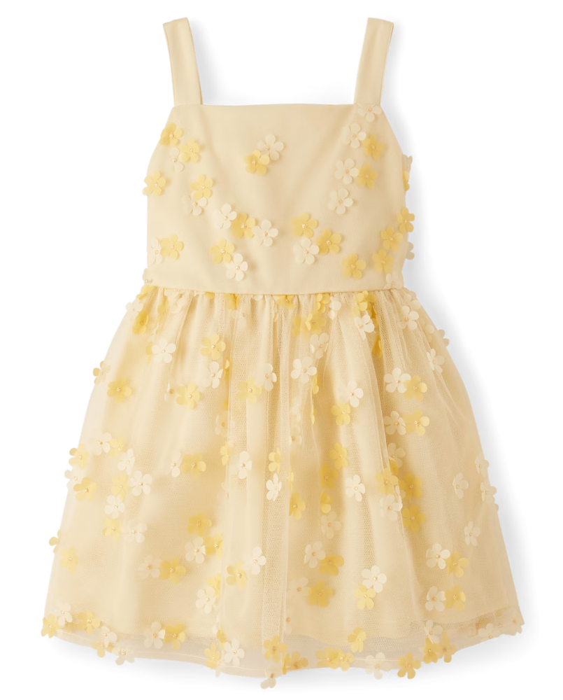 Children's Place - Vestido - Yellow - Vanilla - 8