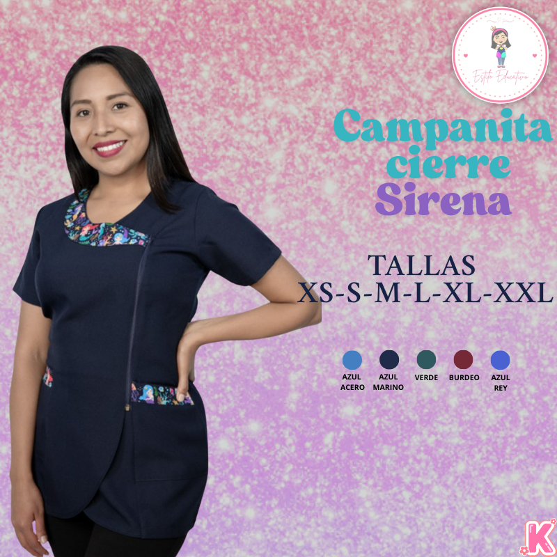 Delantal Campanita Cierre Sirena