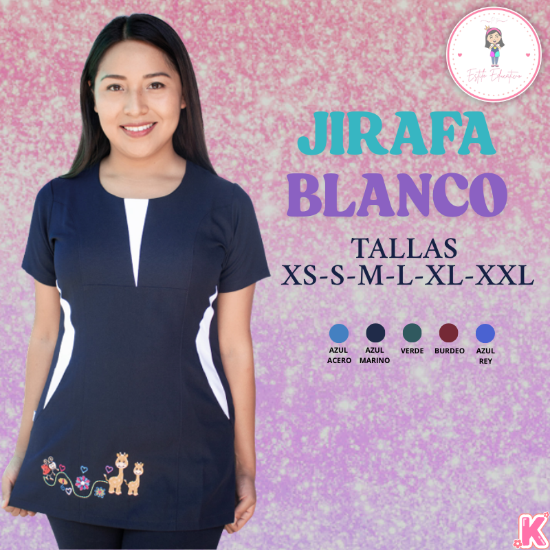 Delantal Jirafa Blanco