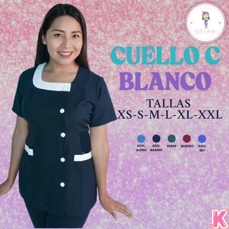 Delantal Cuello C Blanco S.B