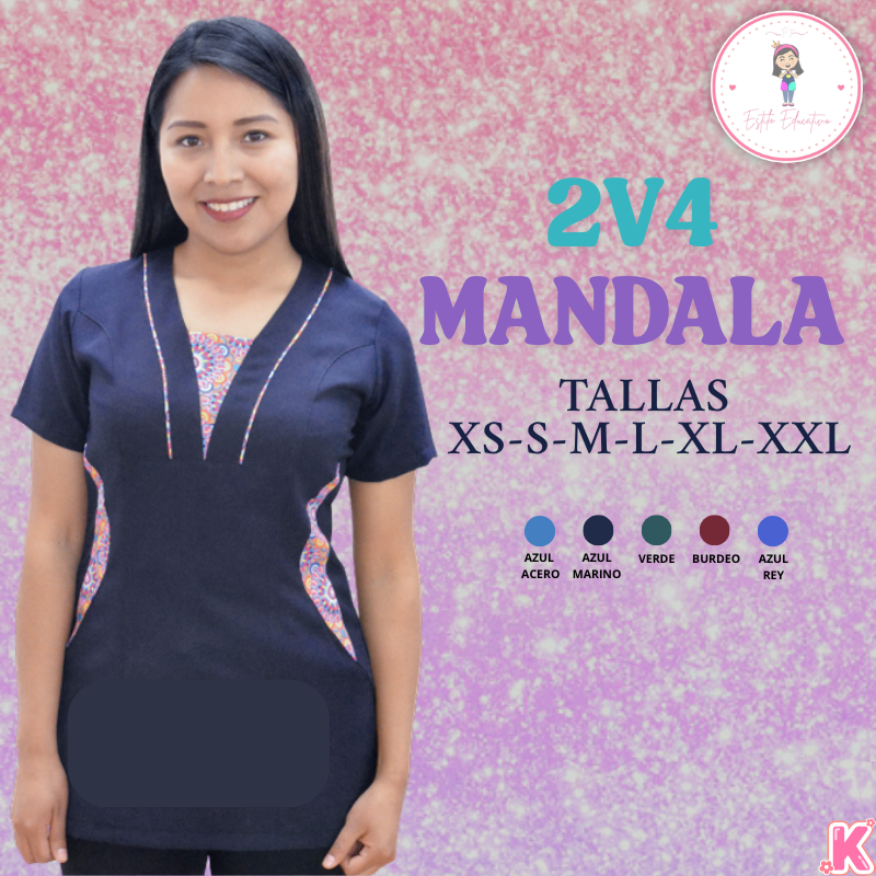 Delantal 2V4 Mandala.