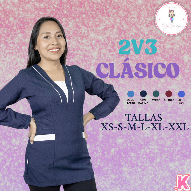Delantal 2V3 Clasico M.L