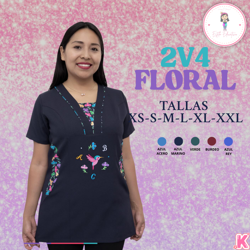 Delantal 2V4 Floral