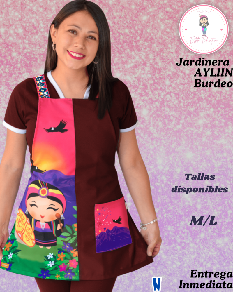 Jardinera Aylin Burdeo Mediana M/L