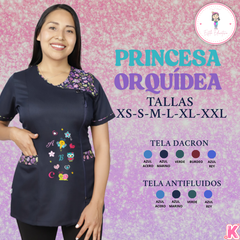 Delantal Princesa Orquidea