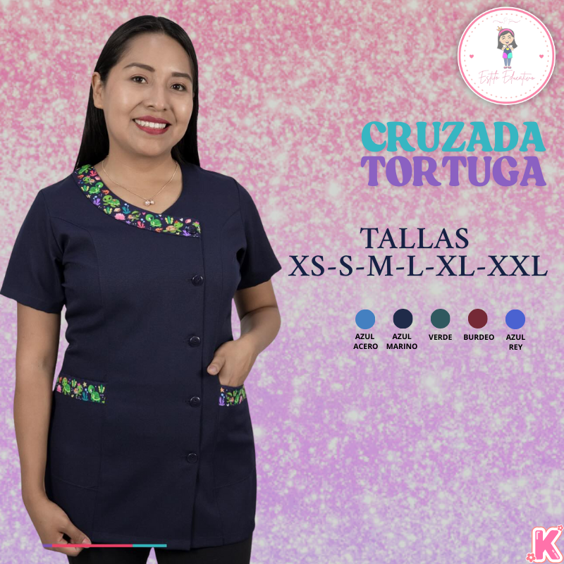 Delantal Cruzada Tortuga
