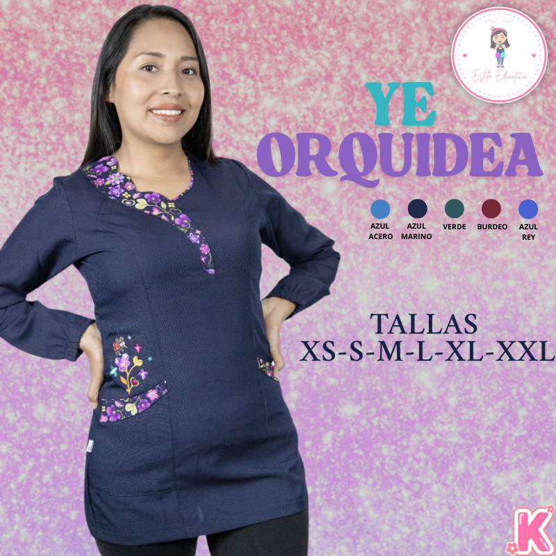 Delantal Ye Orquidea M.L