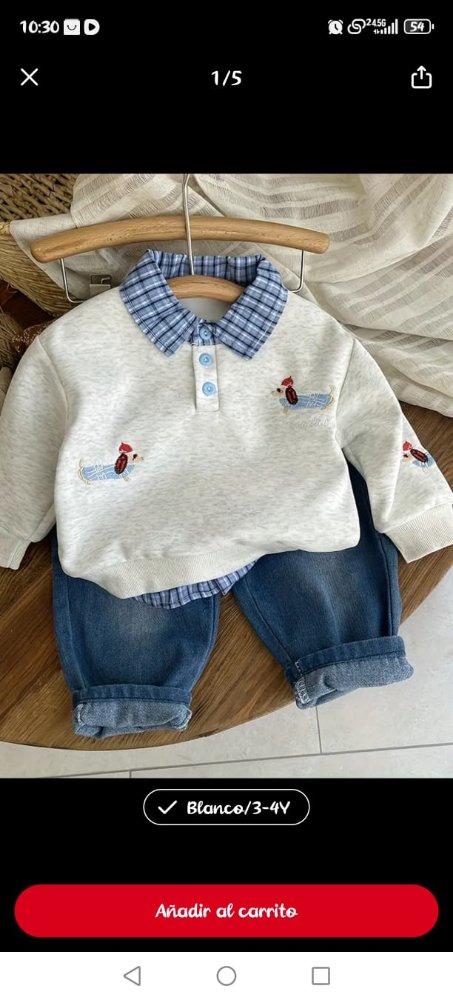 CONJUNTO DE 2 PIEZAS NIÑO TALLA  3 - 4 AÑOS