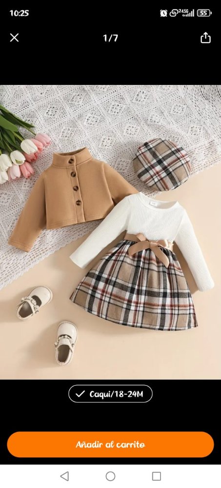 CONJUNTO 3 PIEZAS TALLA 18 - 24 M