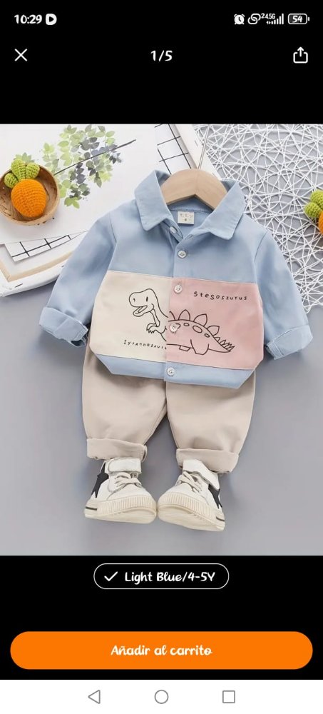 CONJUNTO 2 PIEZAS NIÑO TALLA 4 - 5