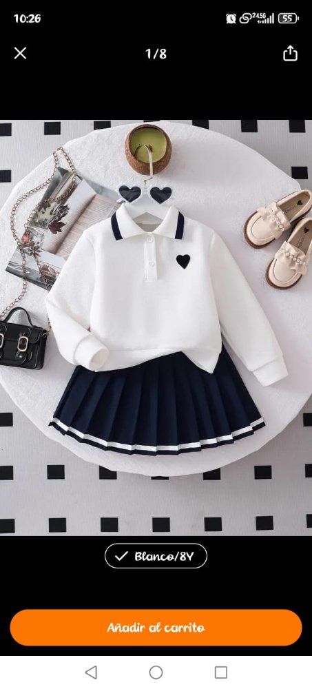 CONJUNTO NIÑA TALLA 6 - 7