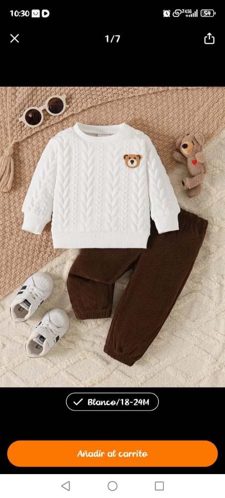CONJUNTO DE 2 PIEZAS TALLA 18 - 24 M