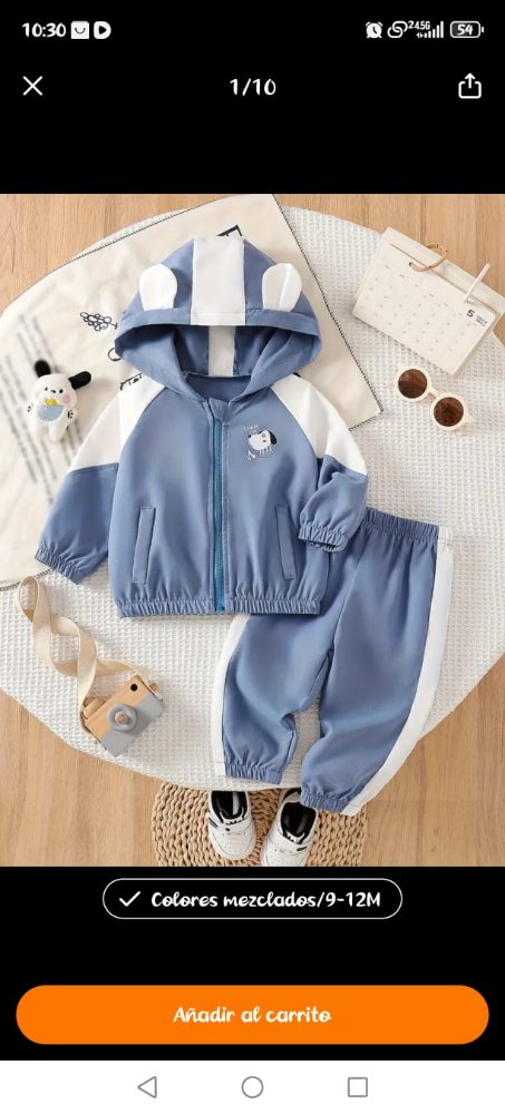 CONJUNTO 2 PIEZAS  TALLA 9 - 12 M