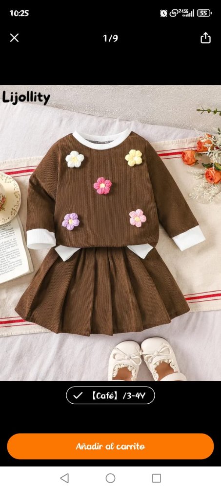 CONJUNTO NIÑA TALLA 3 - 4