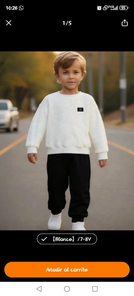 CONJUNTO NIÑO TALLA 7 -8
