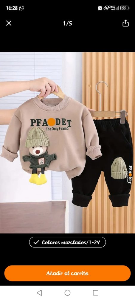 CONJUNTO NIÑO TALLA 1 - 2