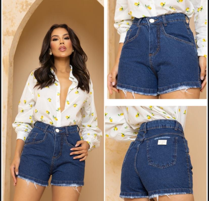 short jeans sanak 100% algodão.