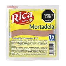 MORTADELA TRADICIONAL 250G RICA