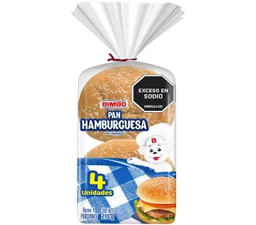 PAN HAMBURGUESA 210G