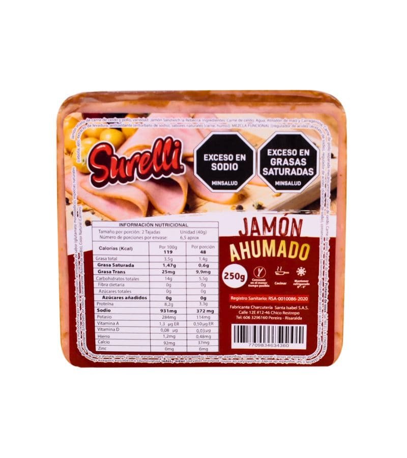 JAMON AHUMADO SURELLI 250G