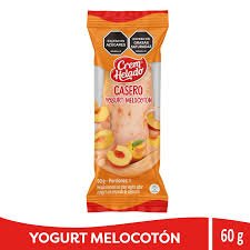 HELADO CASERO YOGUR DE MELOCOTON