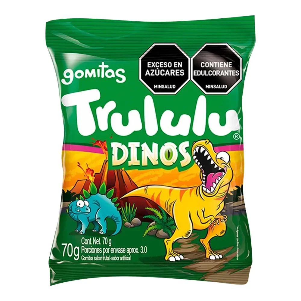 GOMAS TRULULU DINOS 70G