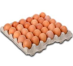 CUBETA DE HUEVOS COLORADOS