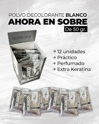 POLVO DECOLORANTE BLANCO. X 50 grs.