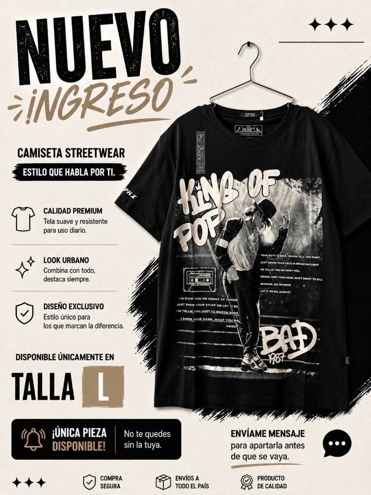 Camiseta Michael Jackson