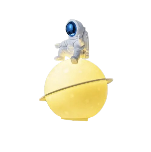 Lámpara decorativa creativa de astronauta Azul