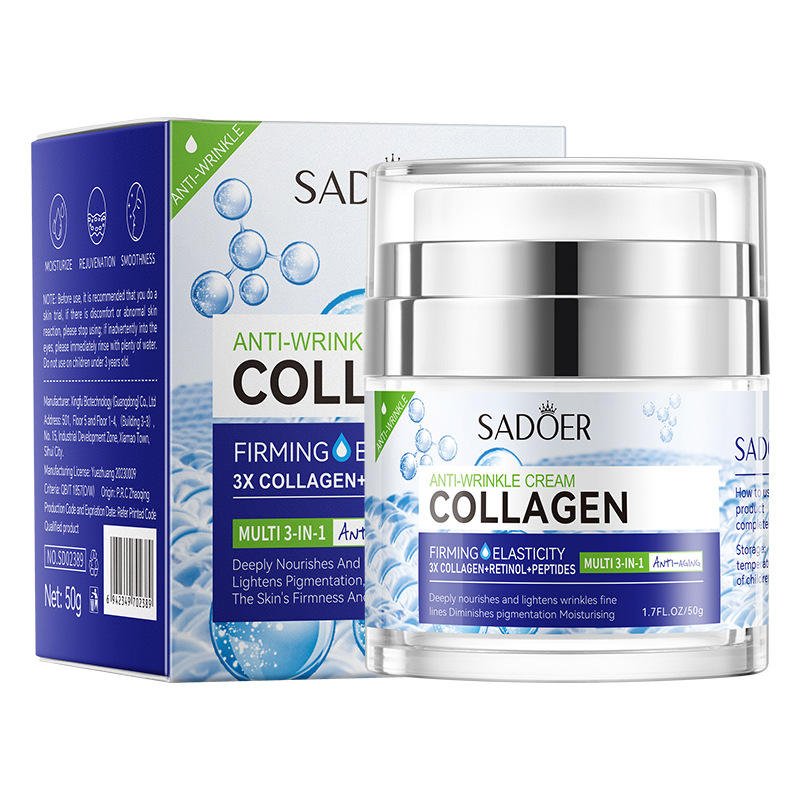 Crema facial colágeno 3 en 1 SADOER