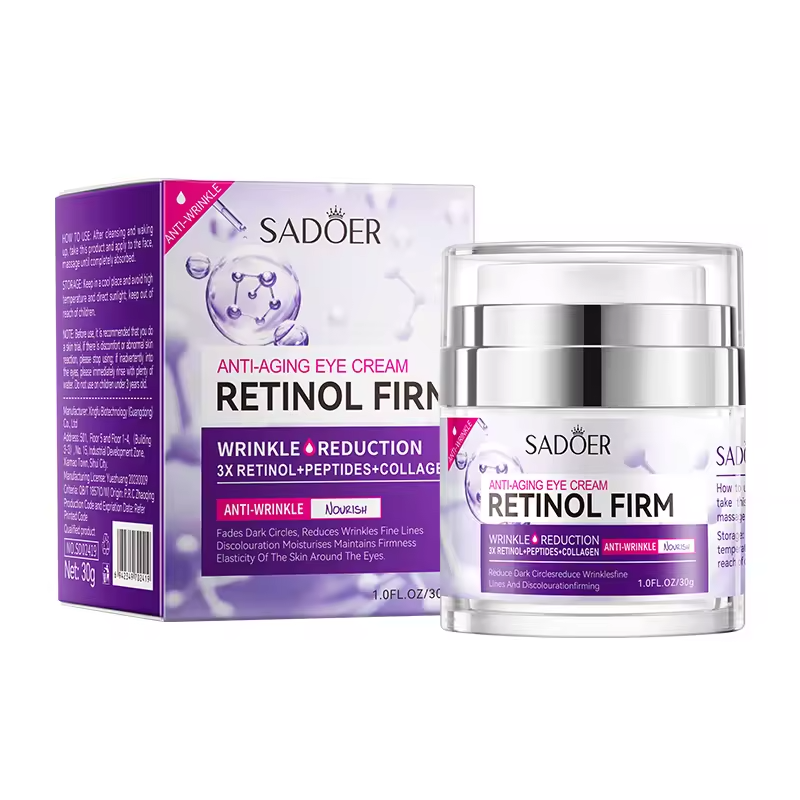 Crema para contorno de ojos retinol SADOER