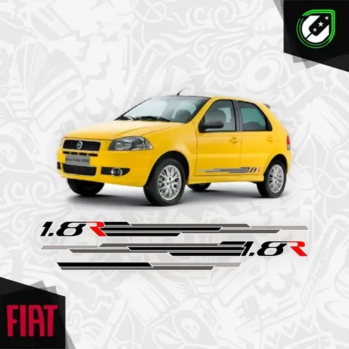 KIT CALCOMANIAS LATERALES FIAT PALIO 1.8 RACER