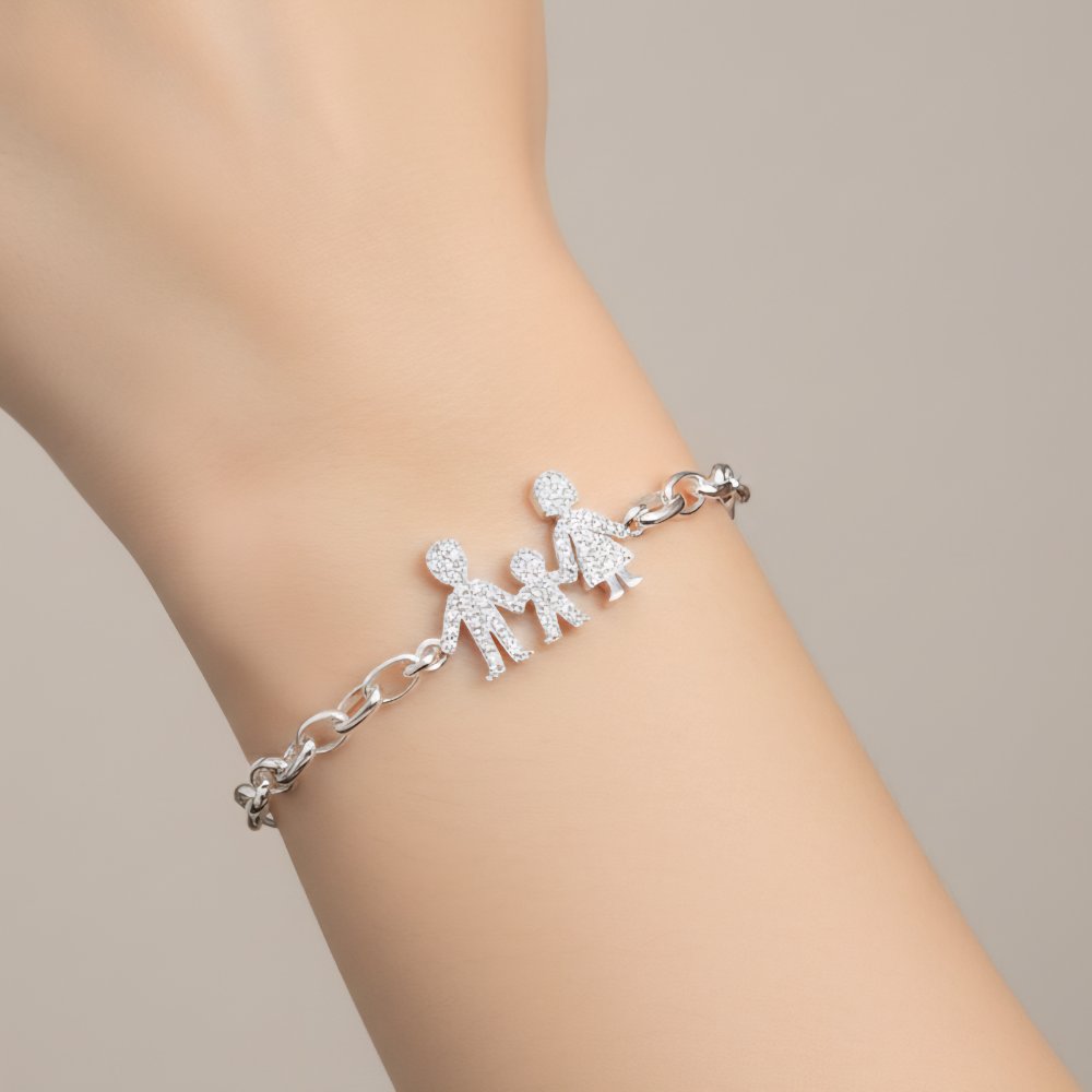 Pulsera plata OVA0389