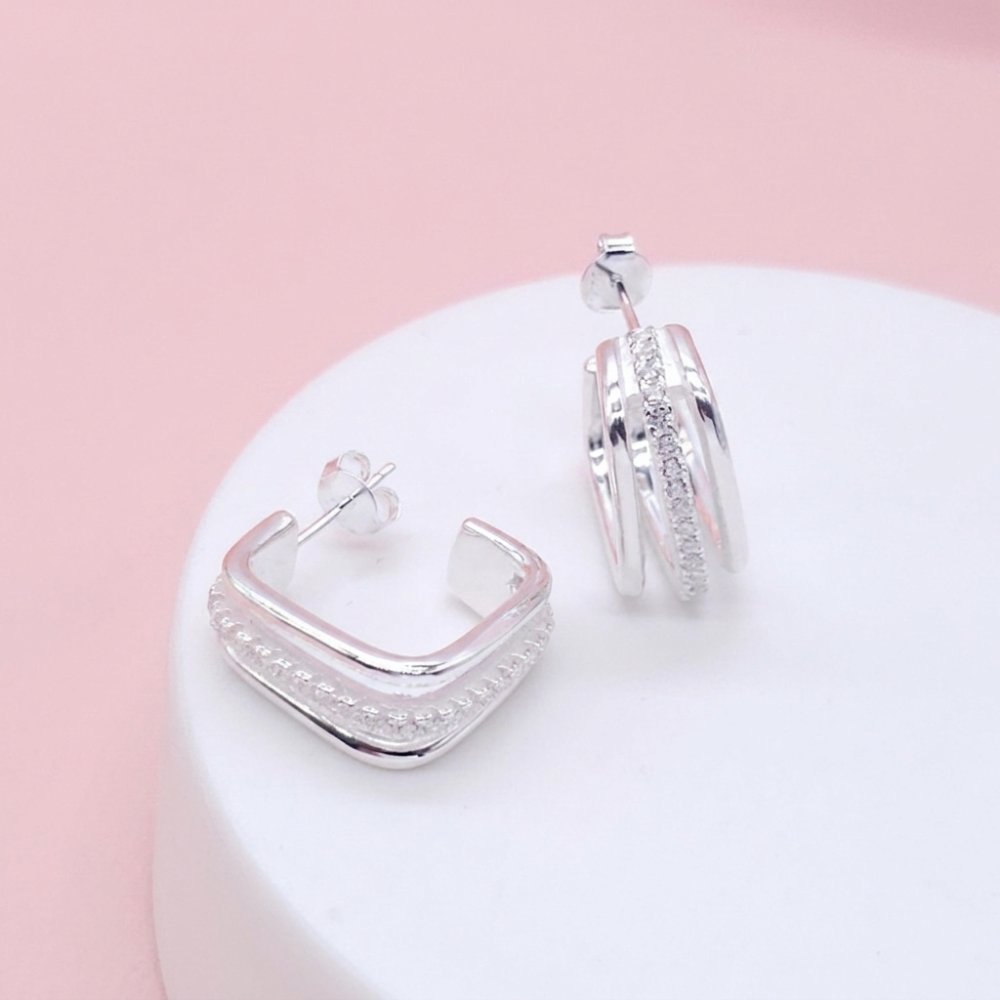 Argollas plata OVA0466